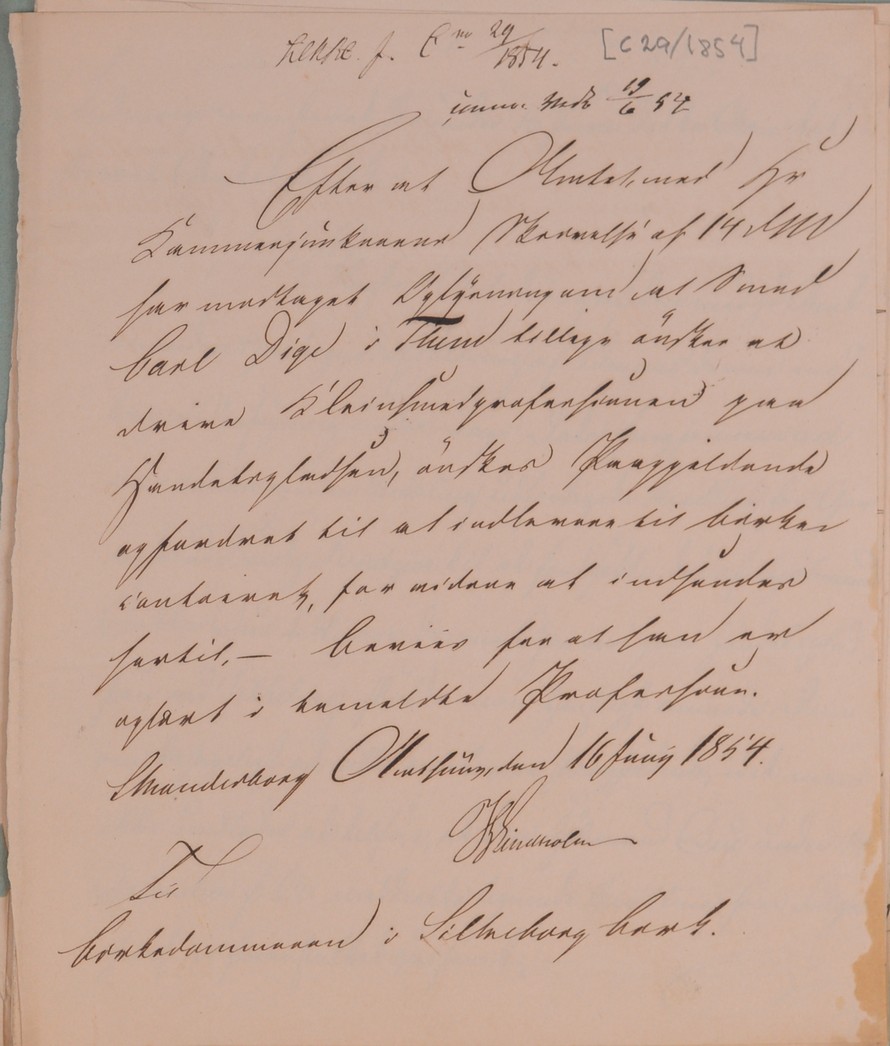 Byråd, indkomne sager, bilag