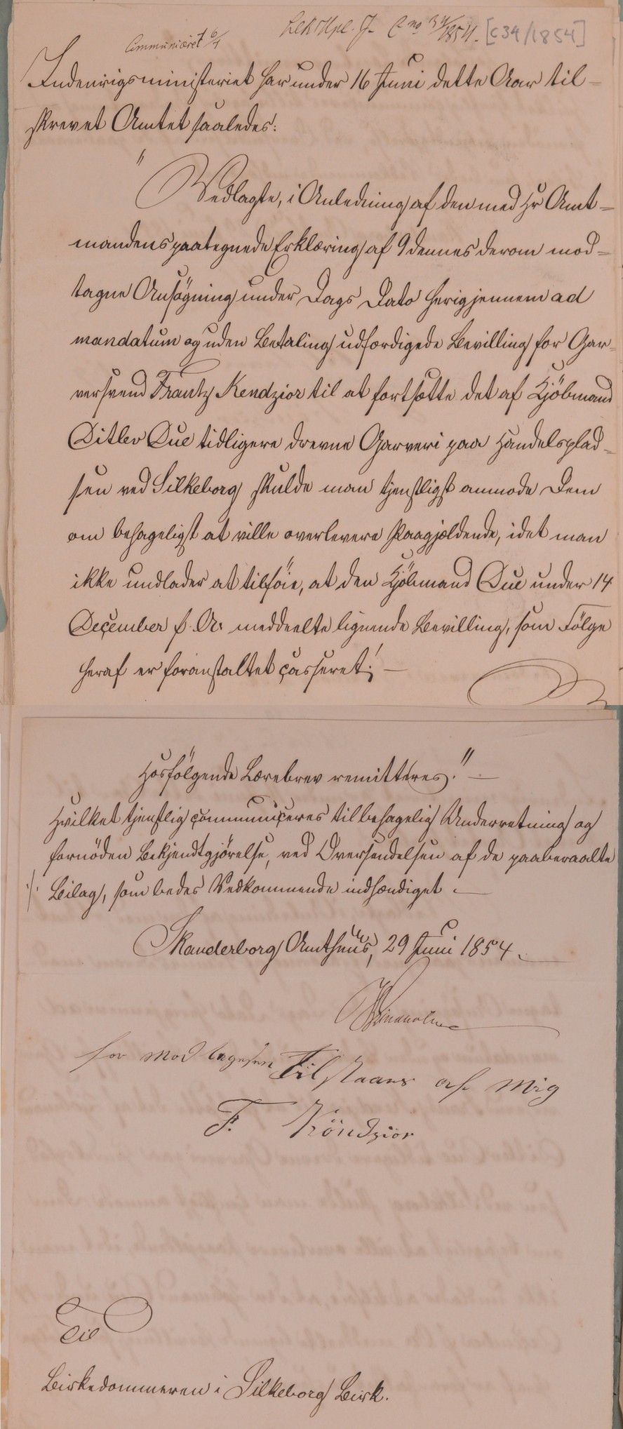 Byråd, indkomne sager, bilag