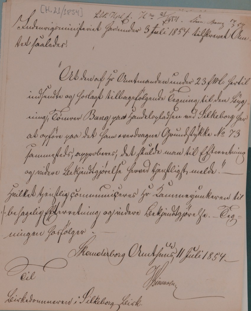 Byråd, indkomne sager, bilag